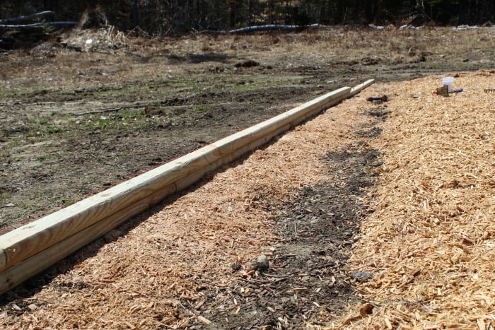 How To Install A Playground Border, Playground Border Landscape Timbers