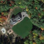measuring lawn using satellite image